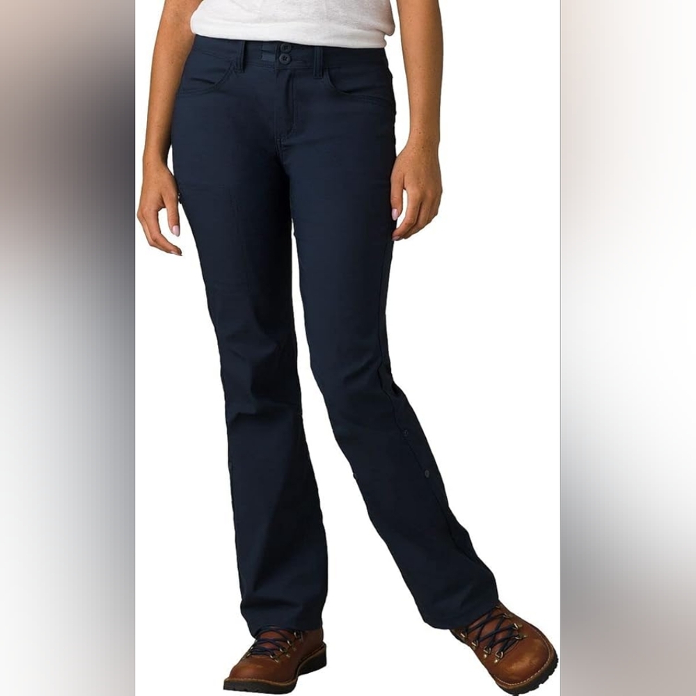 Prana Halle Navy Pant Women’s Size 8 Regular Inseam Outdoor Hiking Convertible